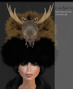 FINESMITH Deerhead fur hat